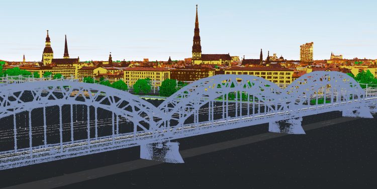 Mērījumu veikšanai izstrādāts unikāls Rīgas LIDAR punktu mākonis